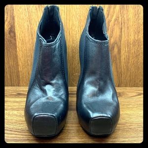 Jessica Simpson Faux Leather Platform Ankle Boots